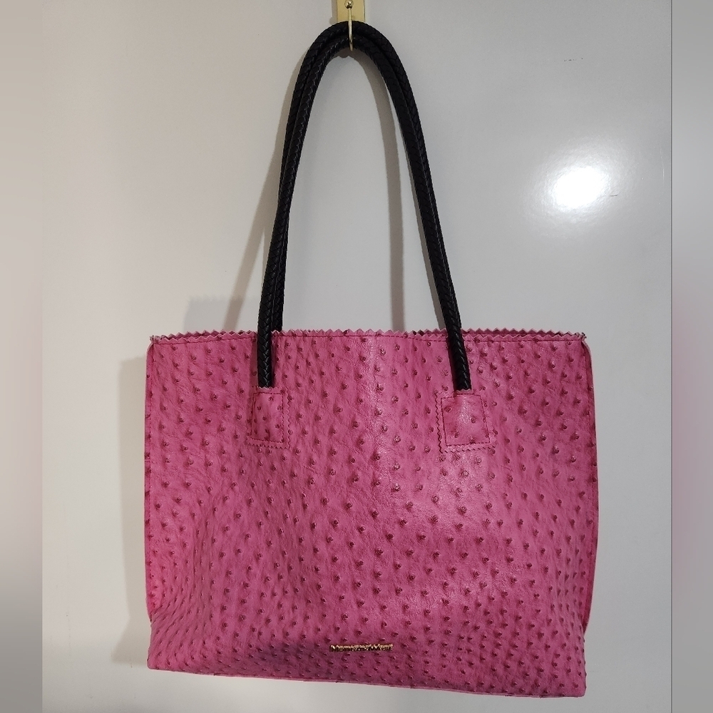 Montana West Ostrich Leather Pink Bag